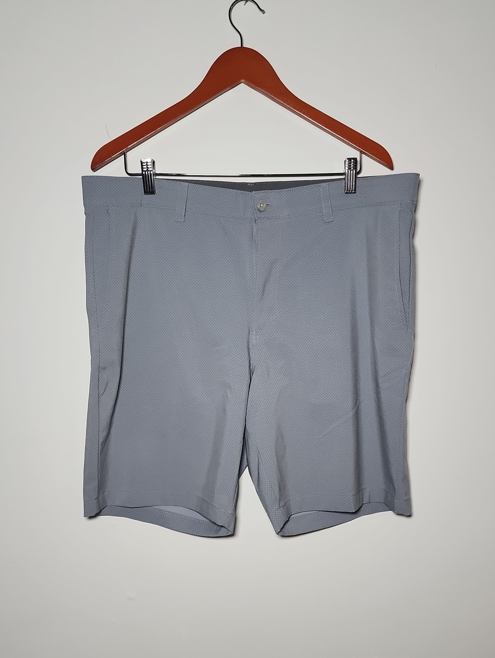 Hogan Men's Light Gray Flat-Front Performance Shorts